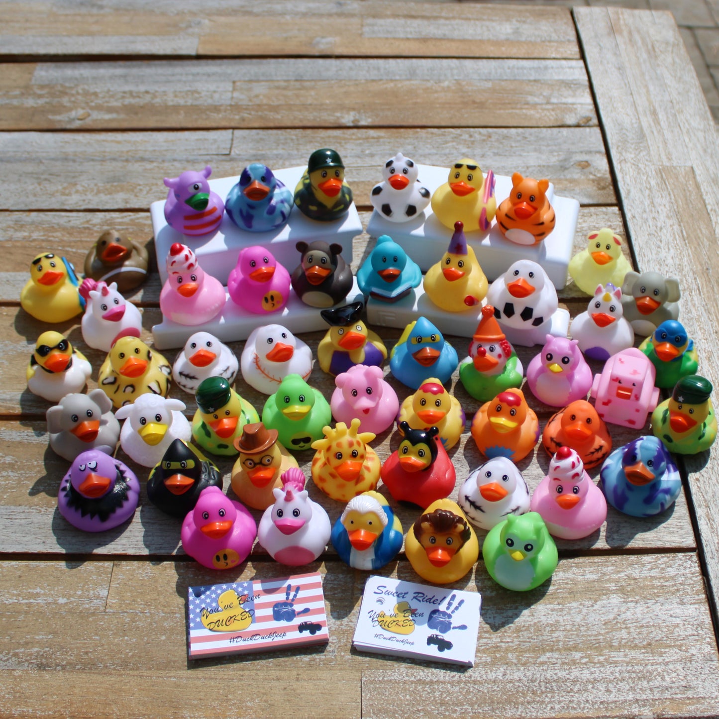 50 Ducks & Tags for #DuckDuckJeep