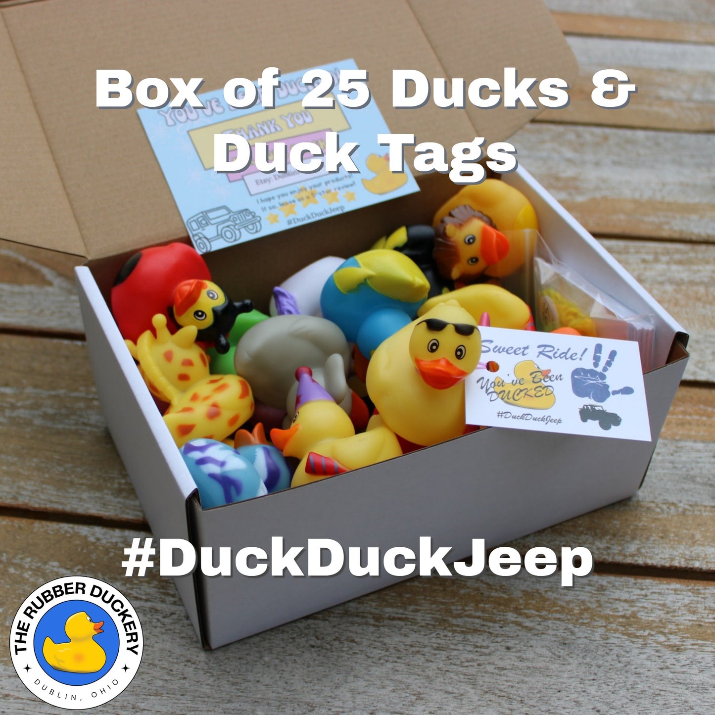 25 Ducks & Tags for #DuckDuckJeep