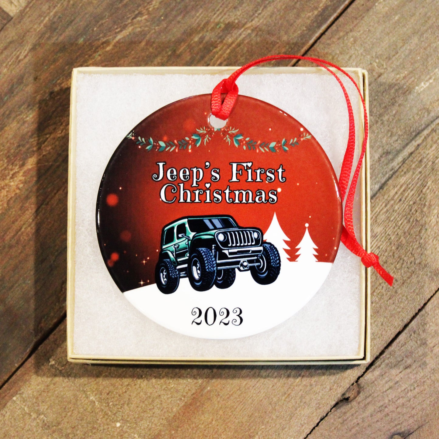 Jeep's First Christmas Ornament