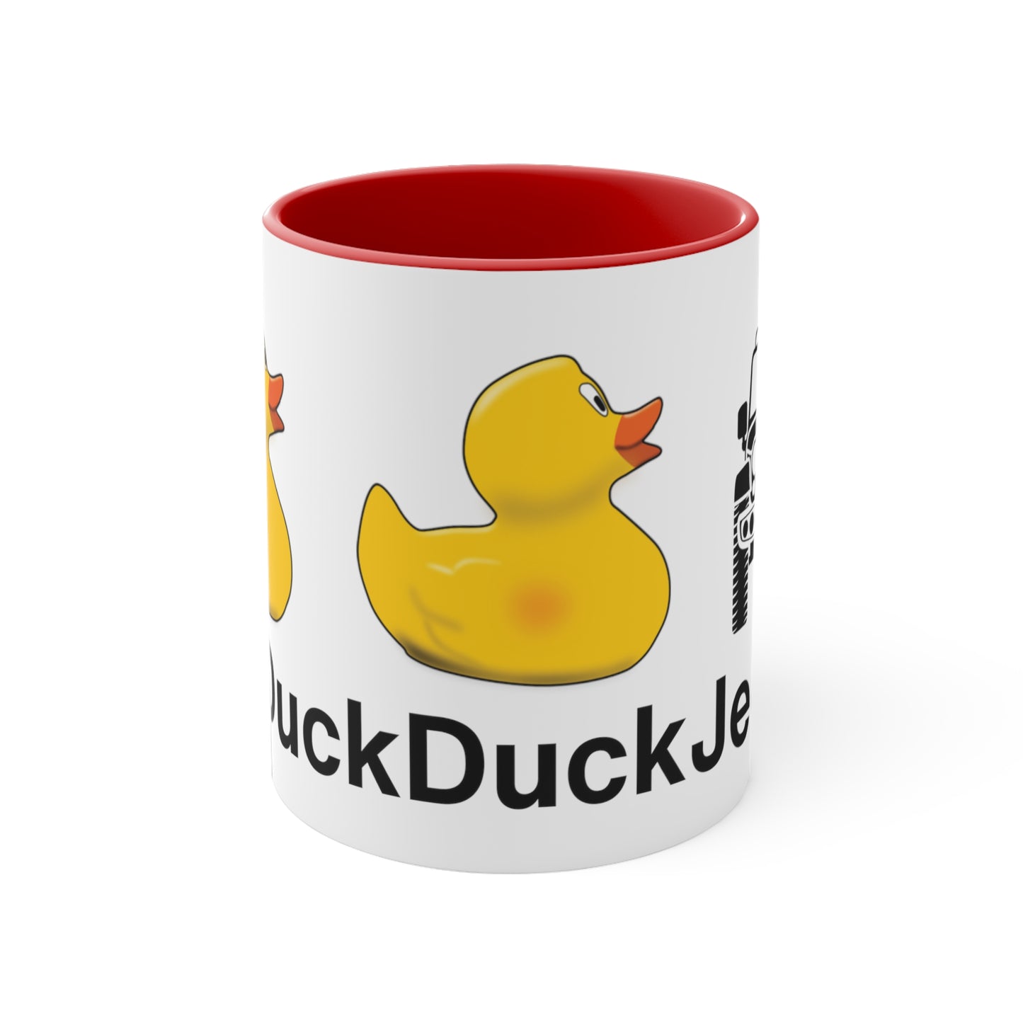 DuckDuckJeep Lovers Two-Tone Accent Coffee Mug