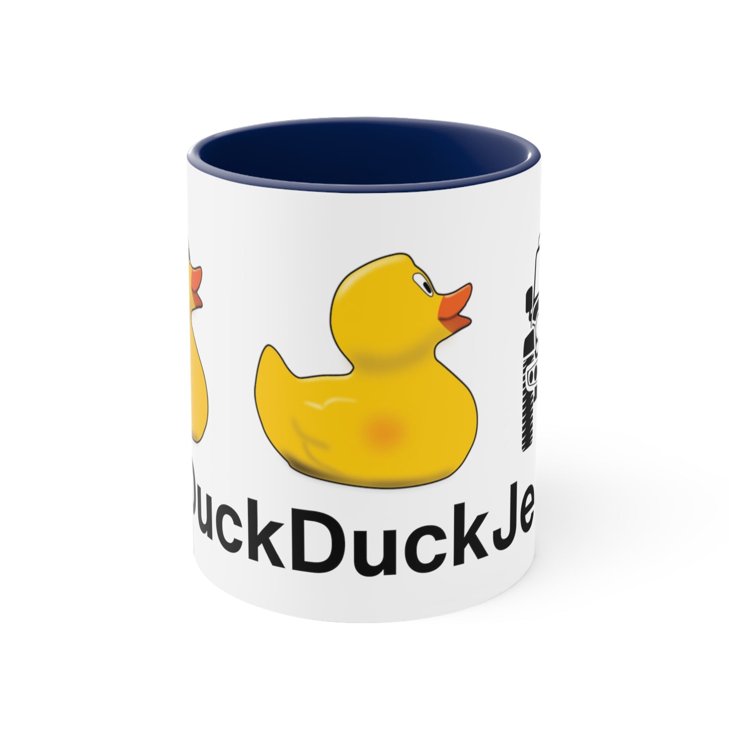 DuckDuckJeep Lovers Two-Tone Accent Coffee Mug