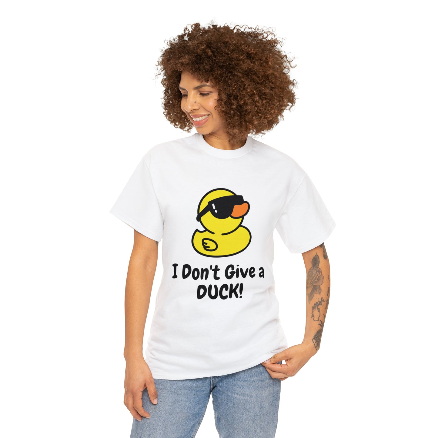 "I Don't Give a DUCK!" Unisex Heavy Cotton Tee