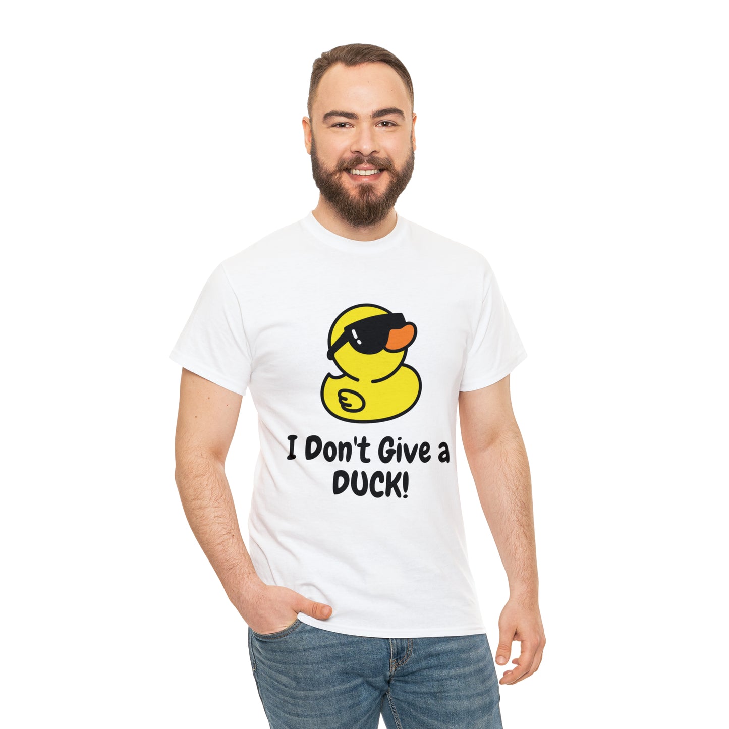 "I Don't Give a DUCK!" Unisex Heavy Cotton Tee