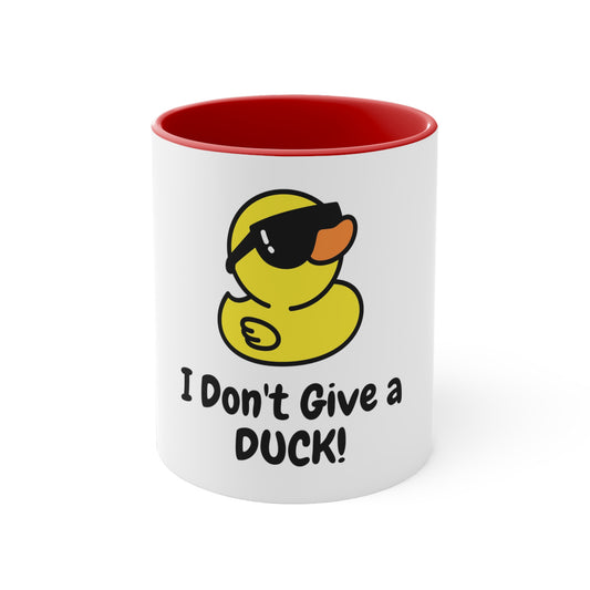 I Don't Give a Duck Two-Tone Mug