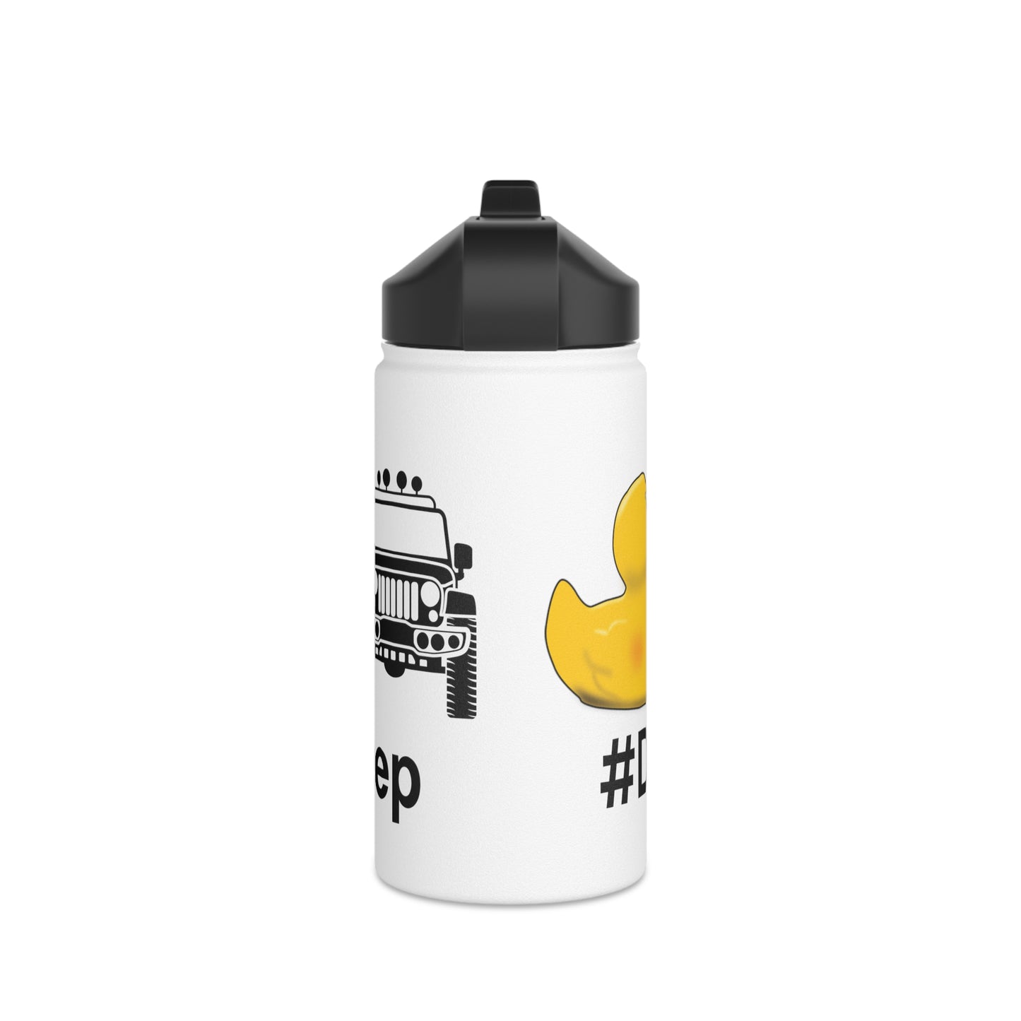 Stainless Steel Water Bottle #DuckDuckJeep