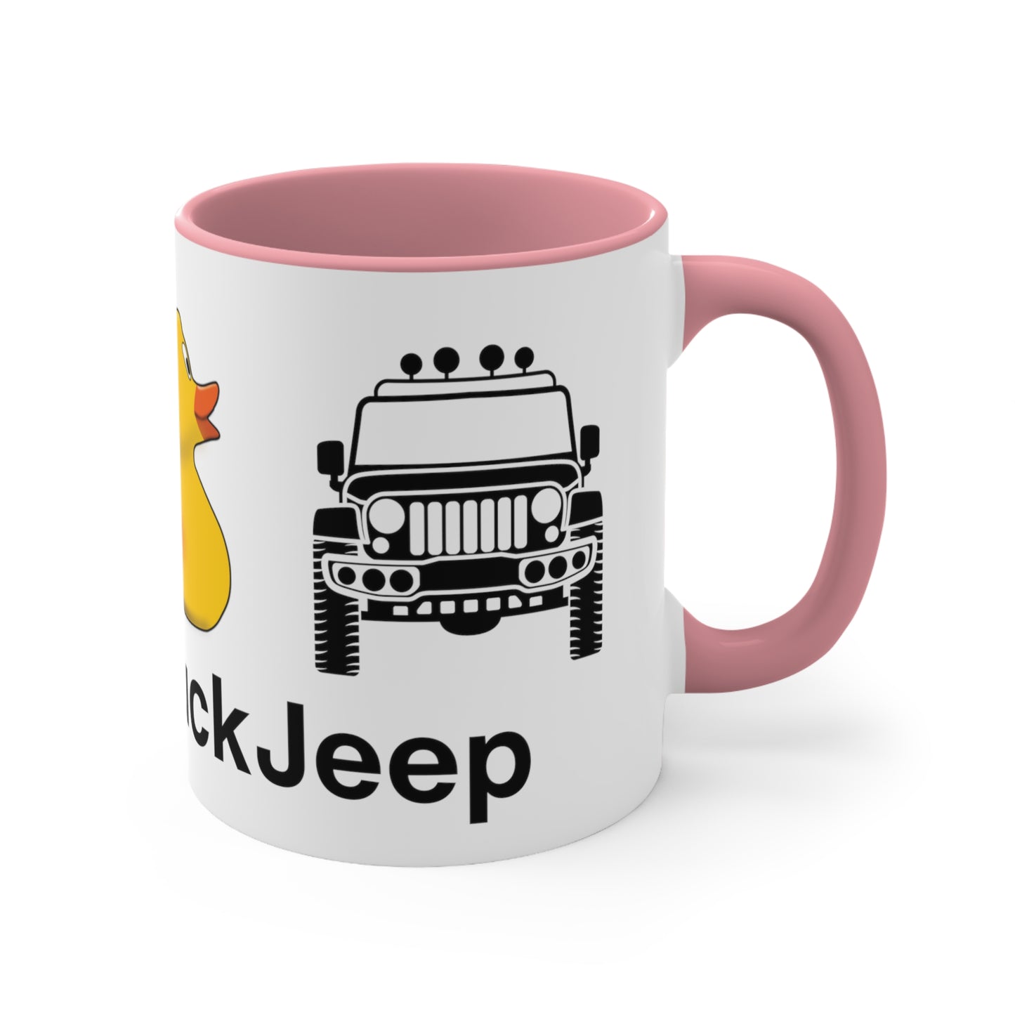 DuckDuckJeep Lovers Two-Tone Accent Coffee Mug