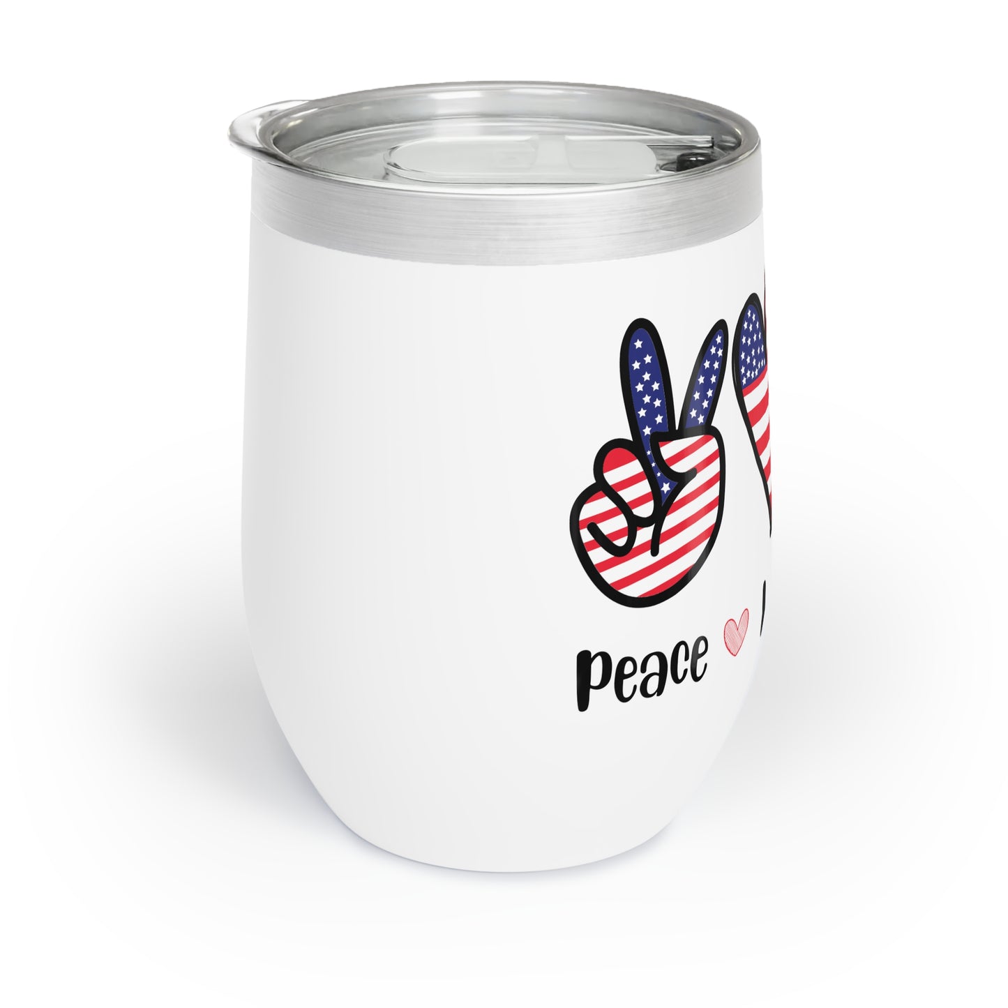 Peace, Love, Ducks Chill Wine Tumbler