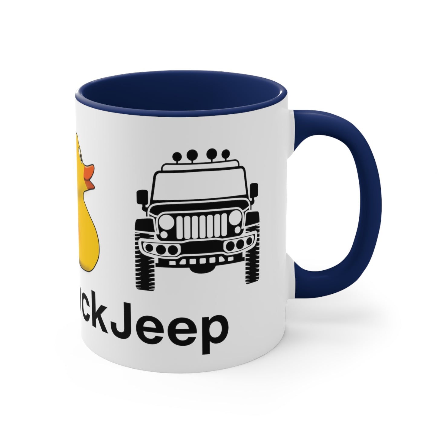 DuckDuckJeep Lovers Two-Tone Accent Coffee Mug