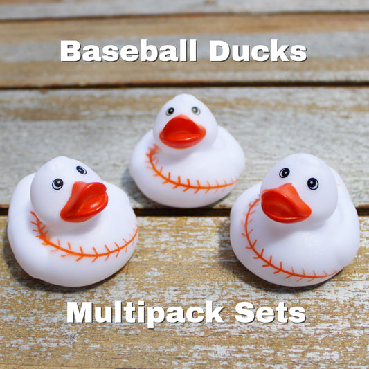 Baseball-Themed Rubber Ducks (Set of 5)