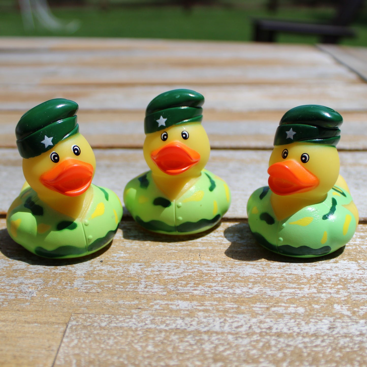 One-Star General Rubber Ducks with Berets Trio