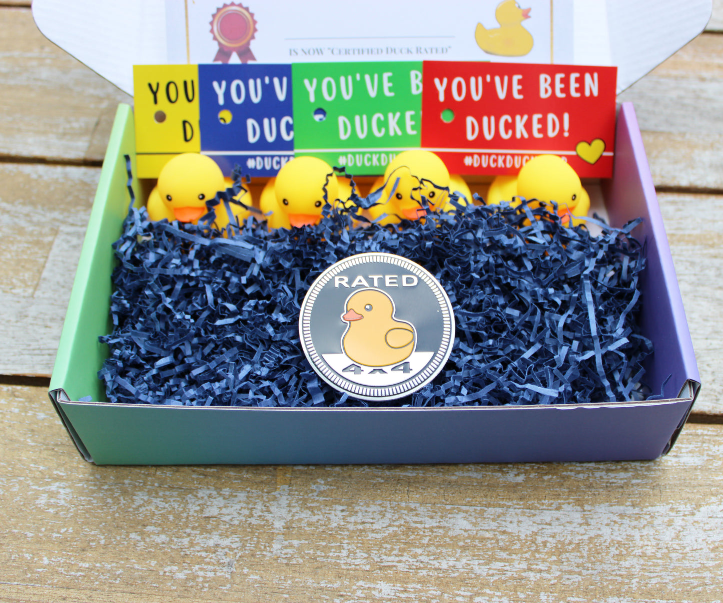 Gift Box for Jeep Owners: Duck Rated Badge