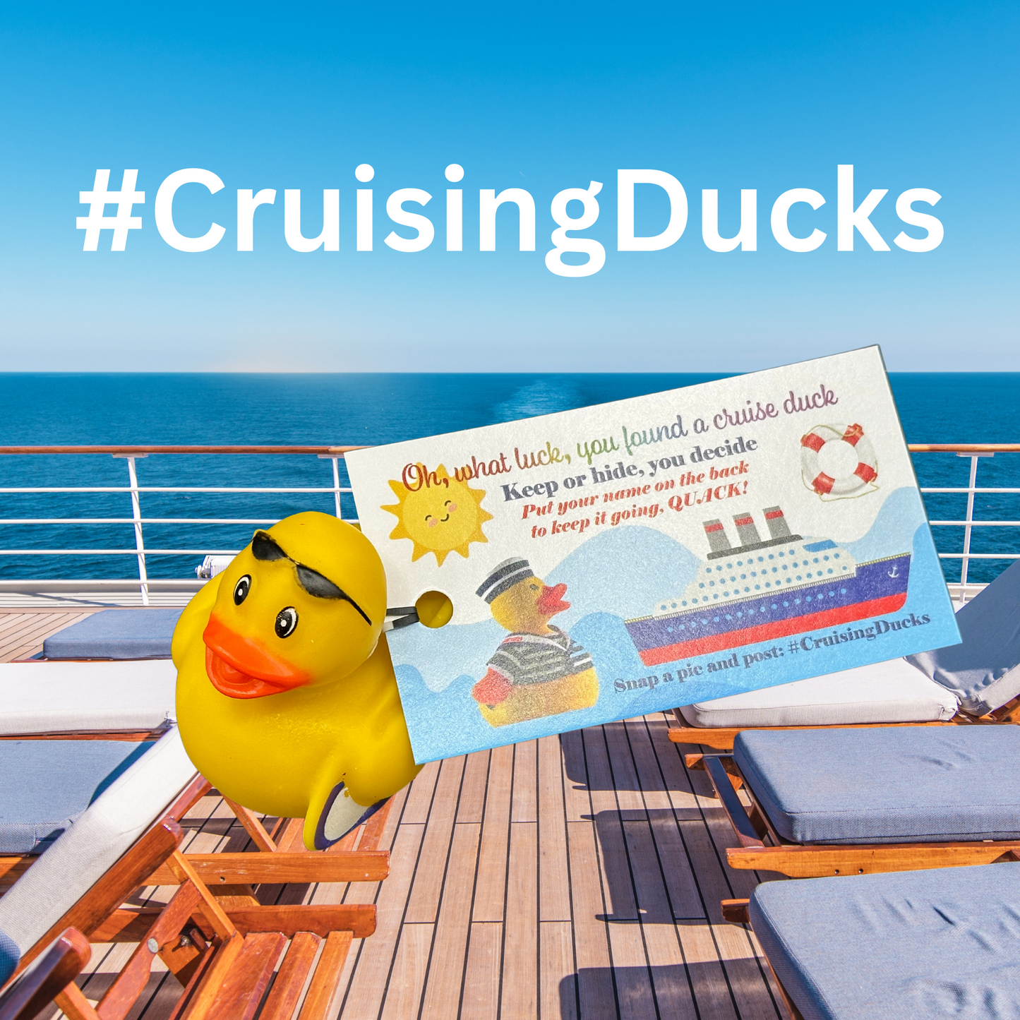 Cruising Ducks (Set of 10 Ducks & Tags)