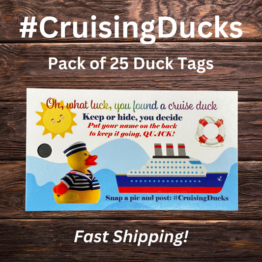Cruise Duck Tags (25 Tags)