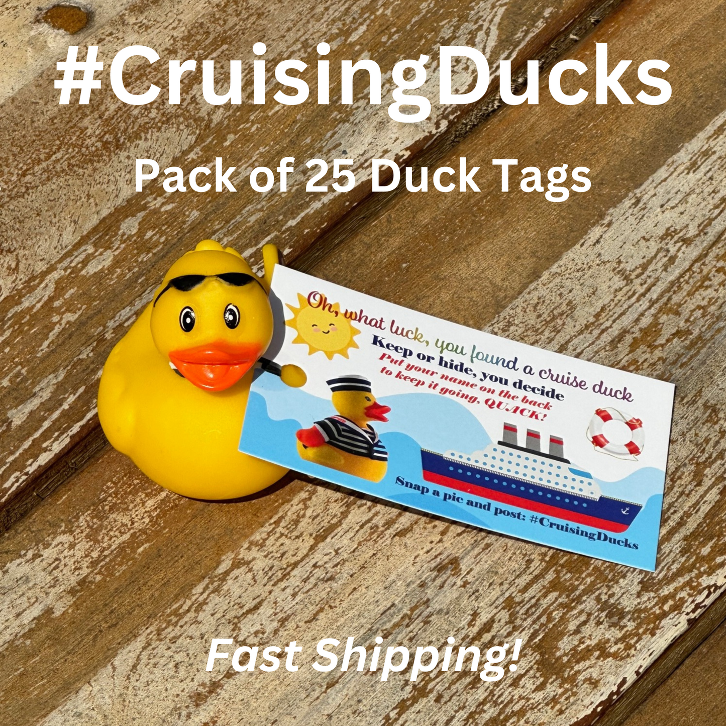 Cruise Duck Tags (25 Tags)