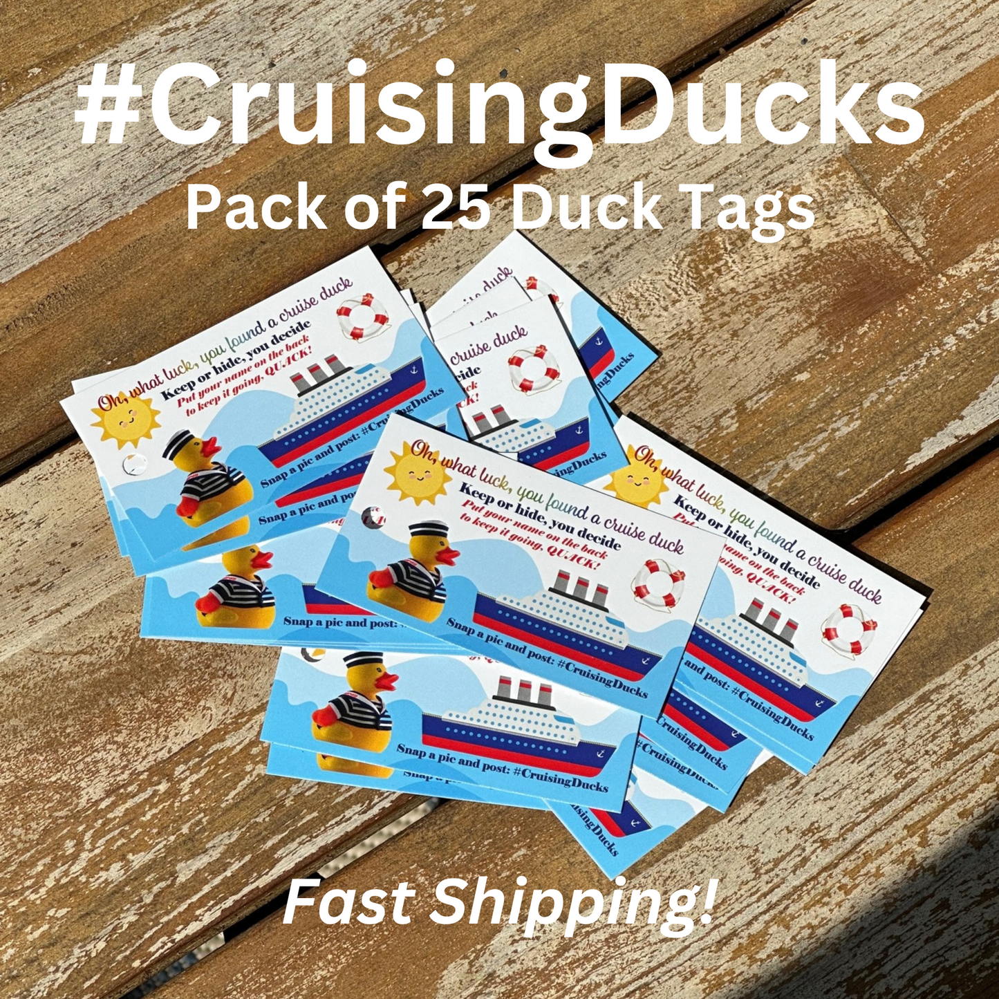 Cruise Duck Tags (25 Tags)