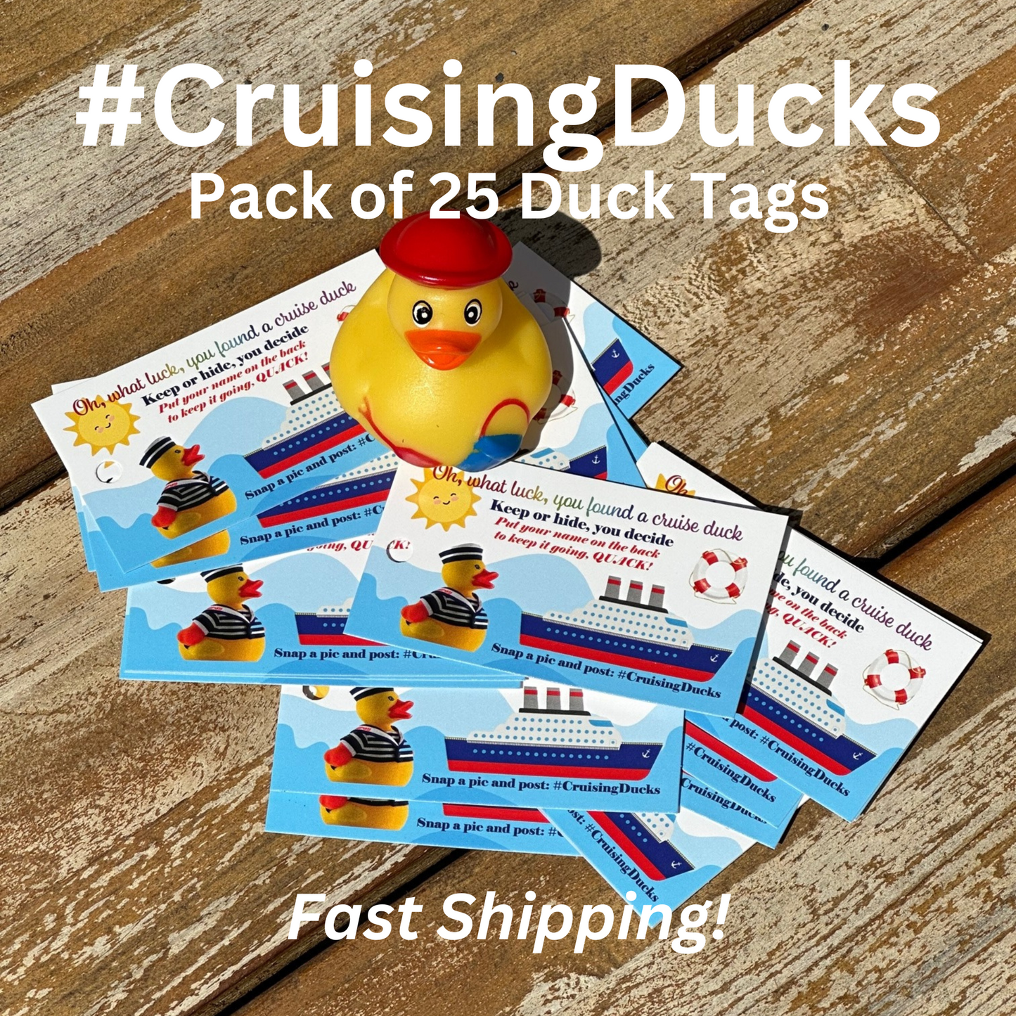 Cruise Duck Tags (25 Tags)