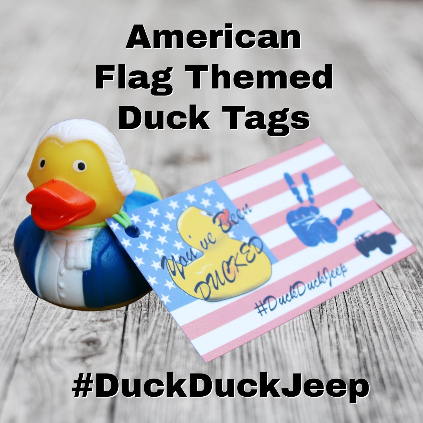 Flag Tags (100 Pack) for #DuckDuckJeep