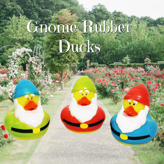 Gnome Rubber Ducks Trio