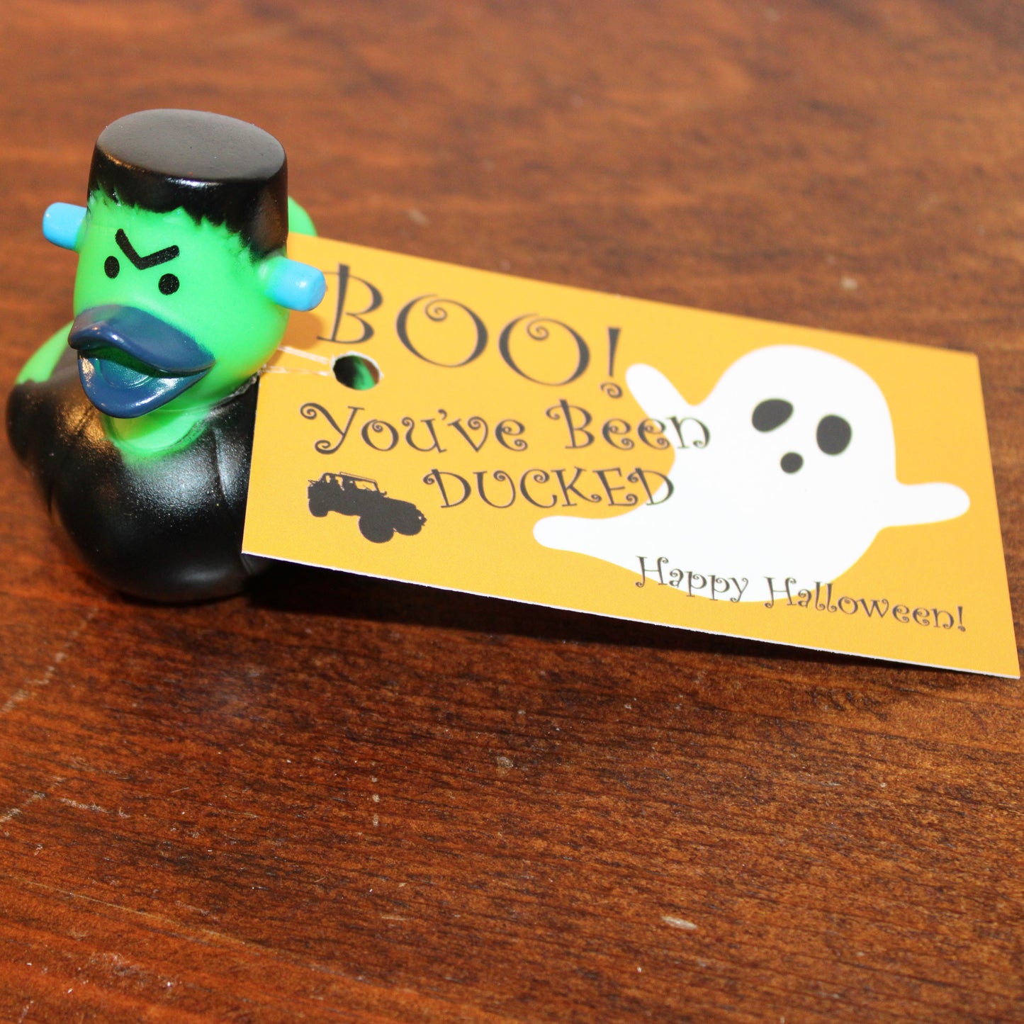 Halloween Theme "Boo" Duck Tags