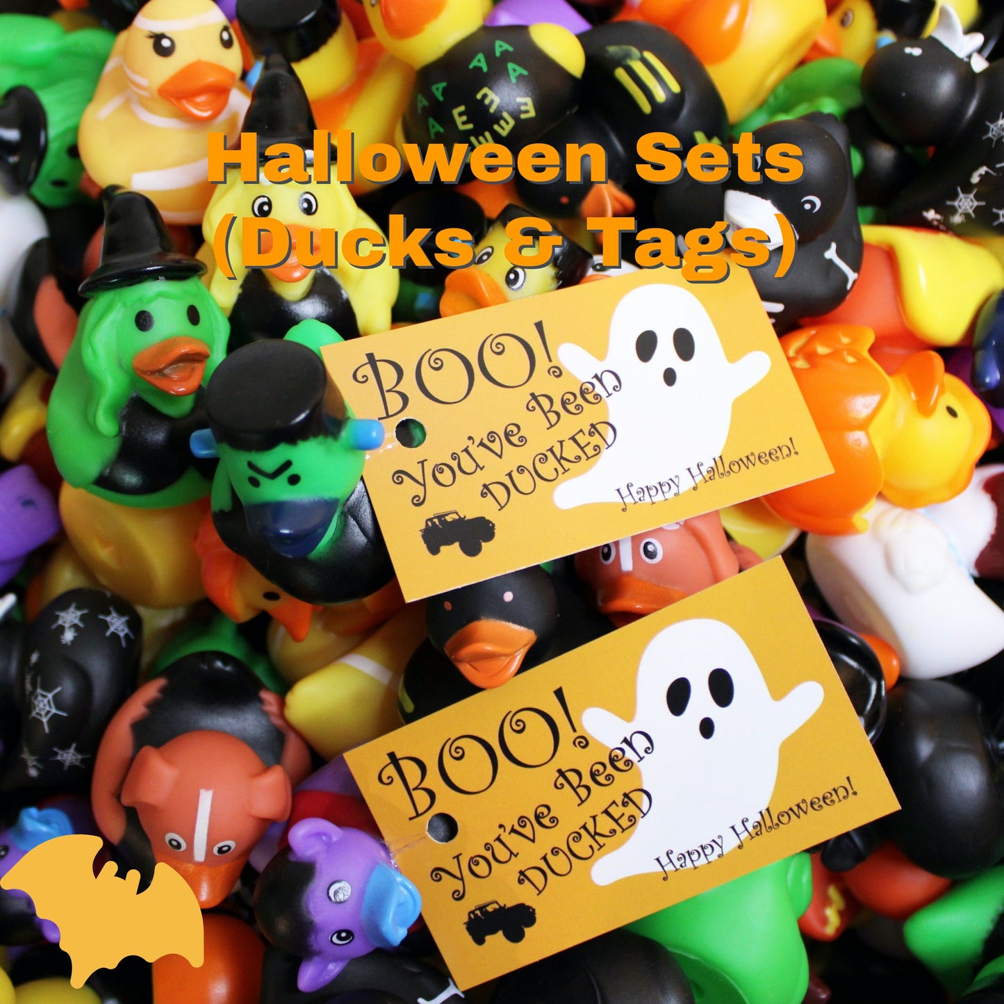 Halloween Duck & Tag Set (24 Ducks)