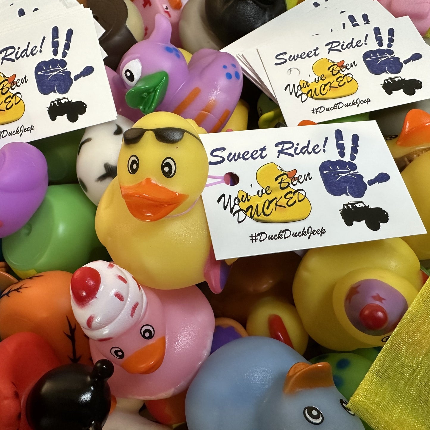 100 Ducks & Tags for #DuckDuckJeep