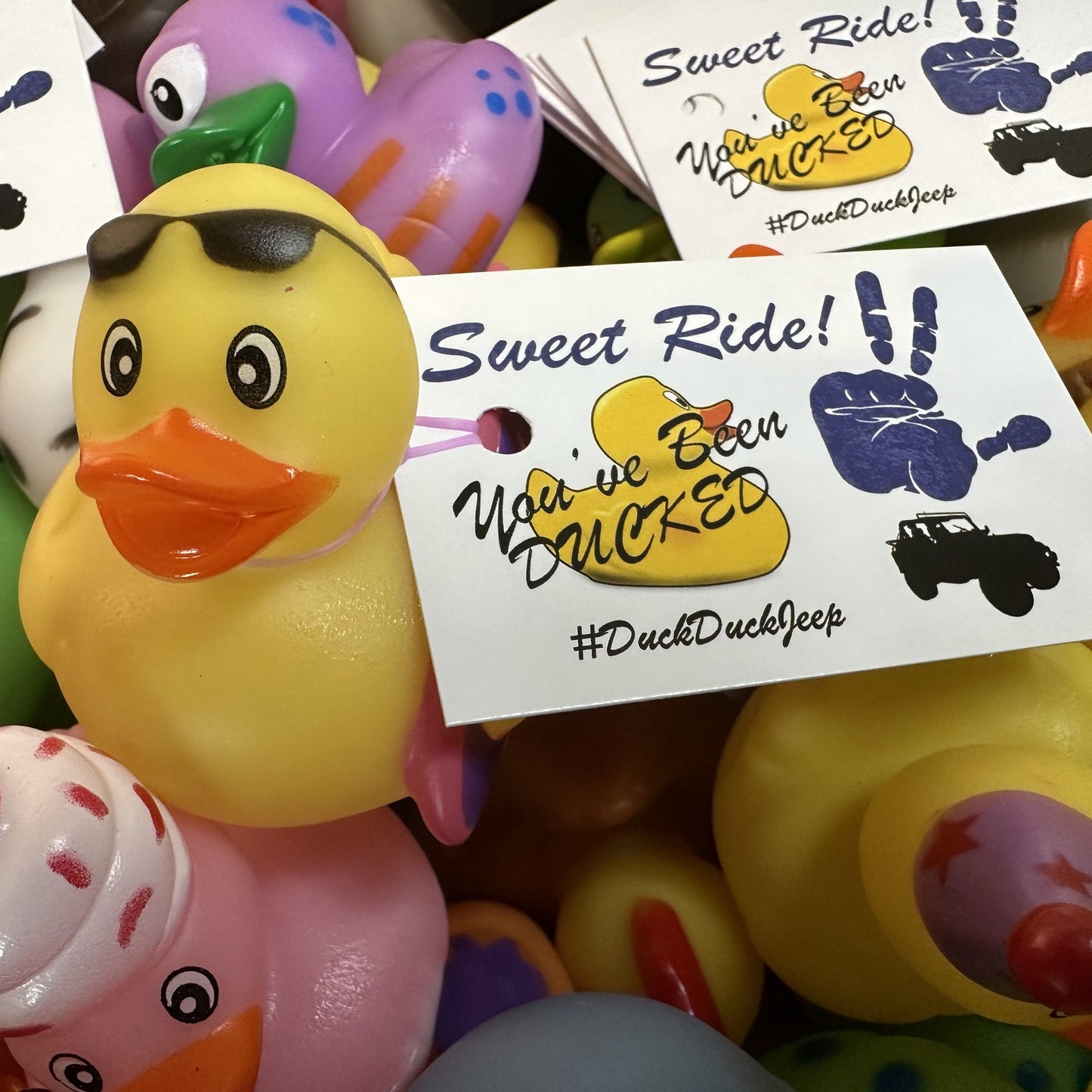 100 Ducks & Tags for #DuckDuckJeep
