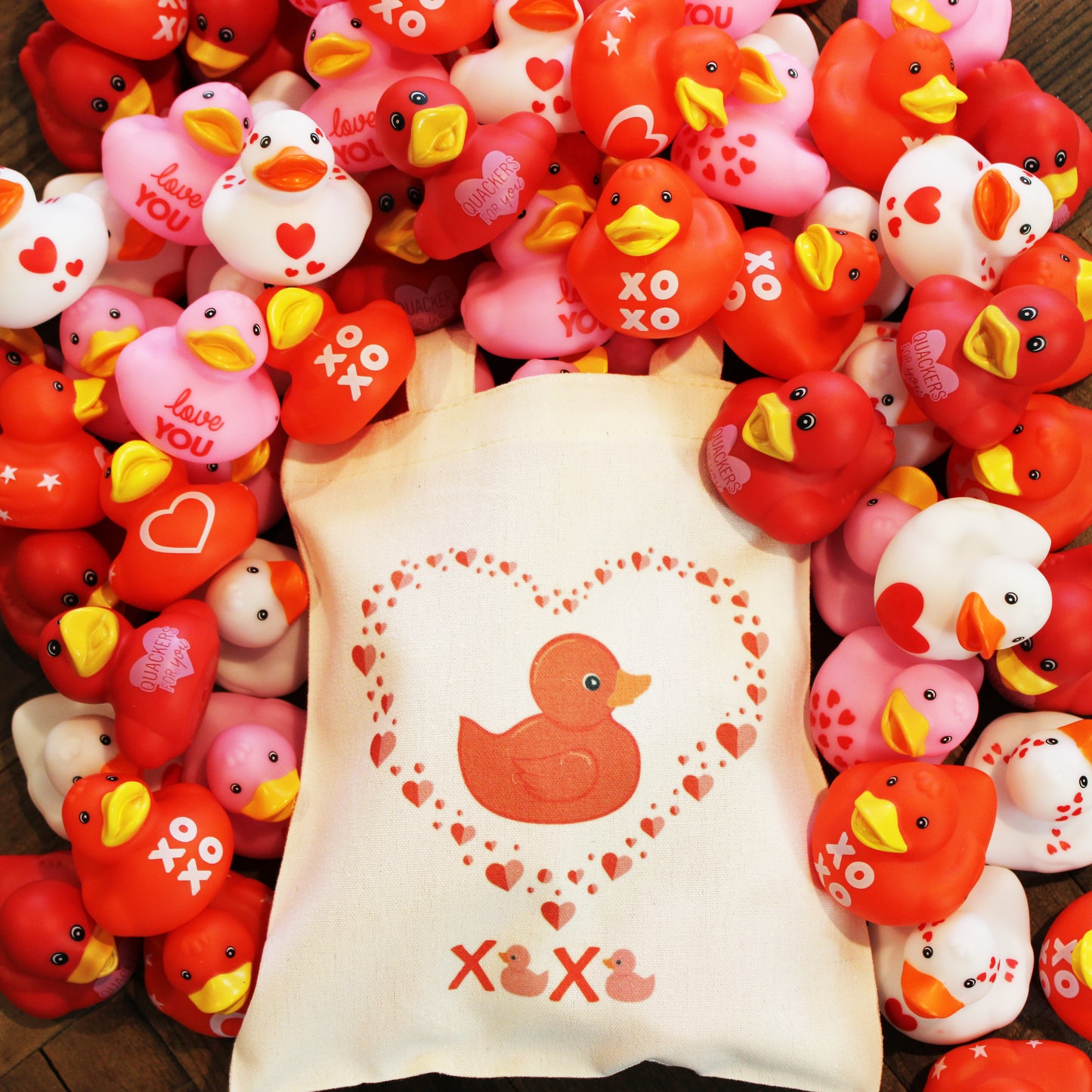 Valentine's Day Ducks & Tote Bag (Small)