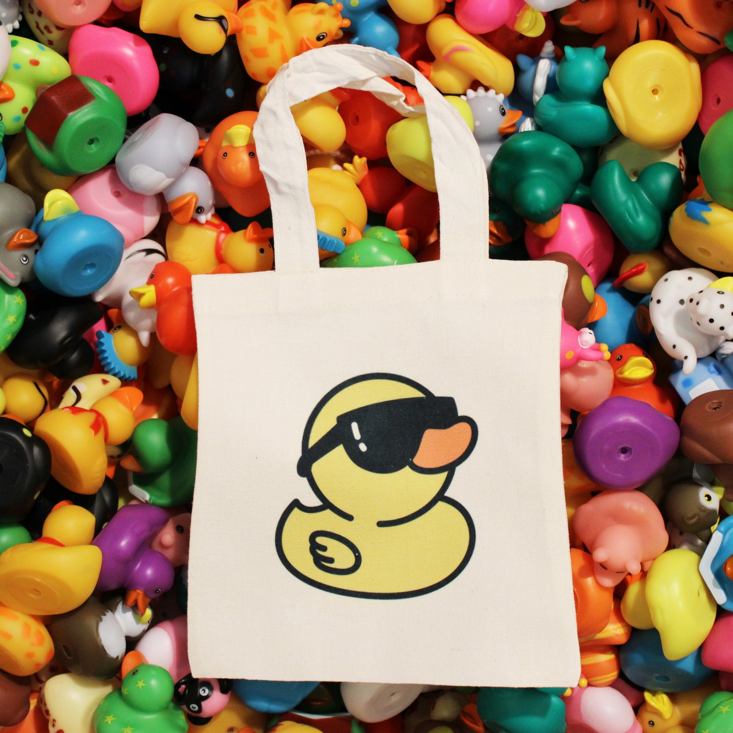 Small Tote Bag & 10 Rubber Ducks