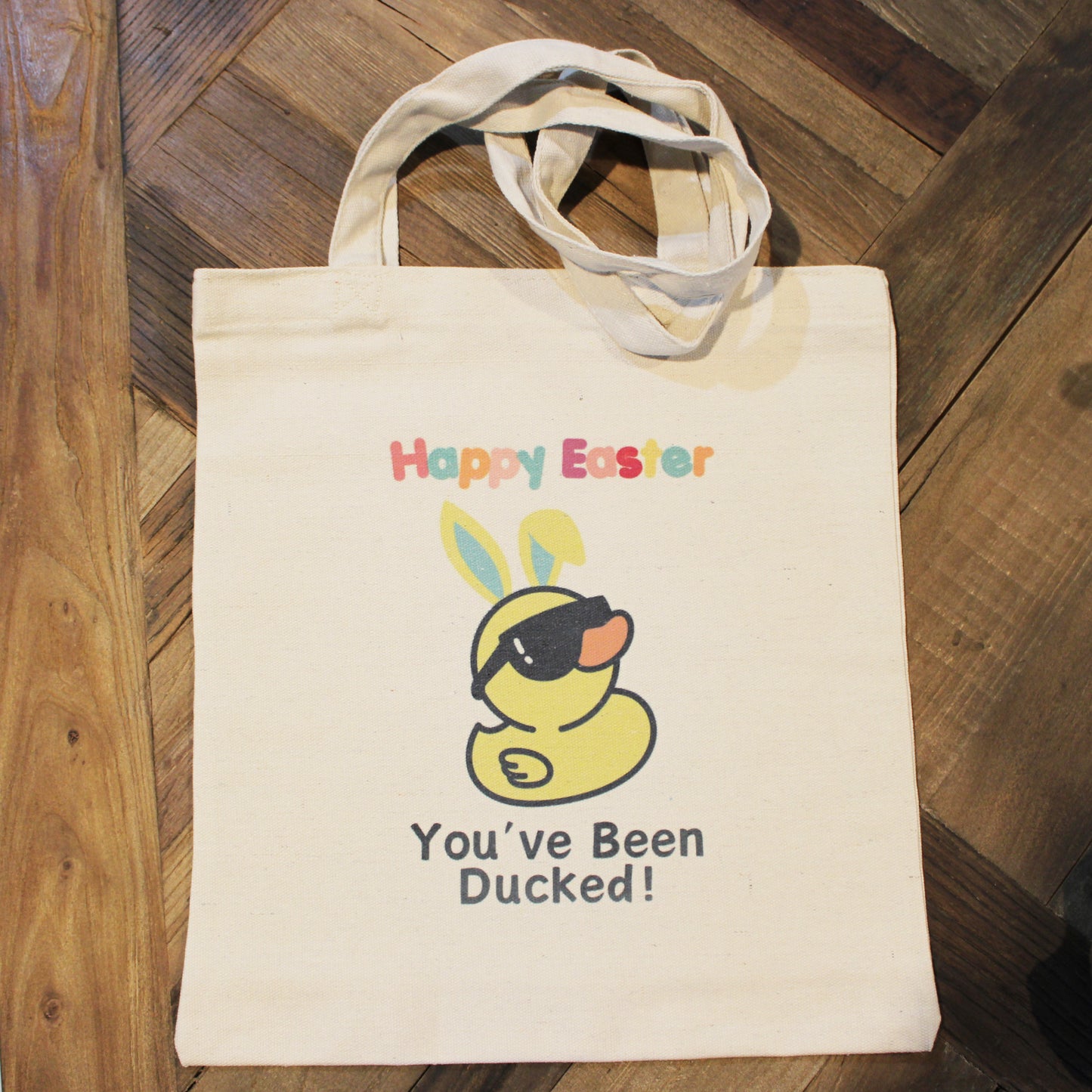 Large Tote of 18 Easter Rubber Ducks