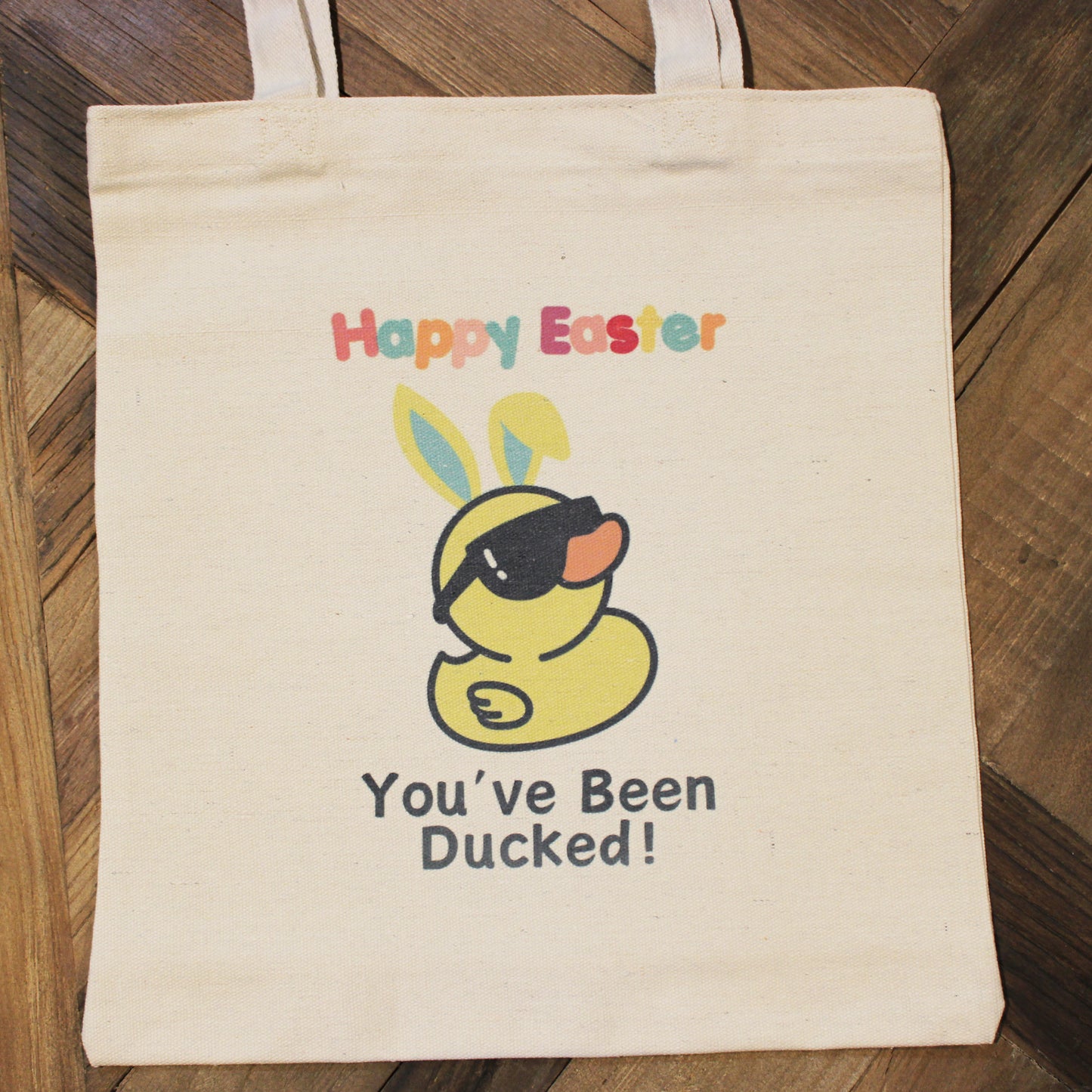 Large Tote of 18 Easter Rubber Ducks