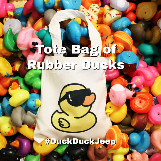 Small Tote Bag & 10 Rubber Ducks