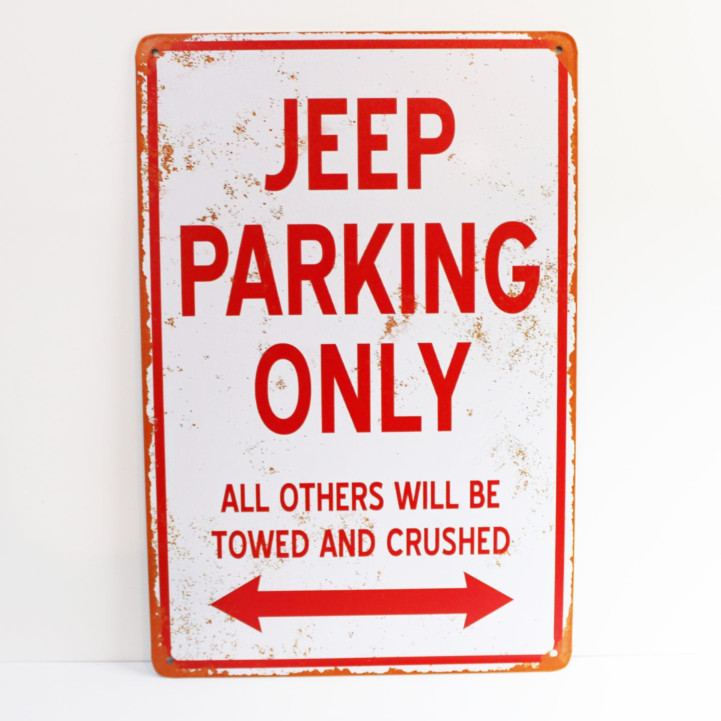 Jeep Parking Only Vintage Sign