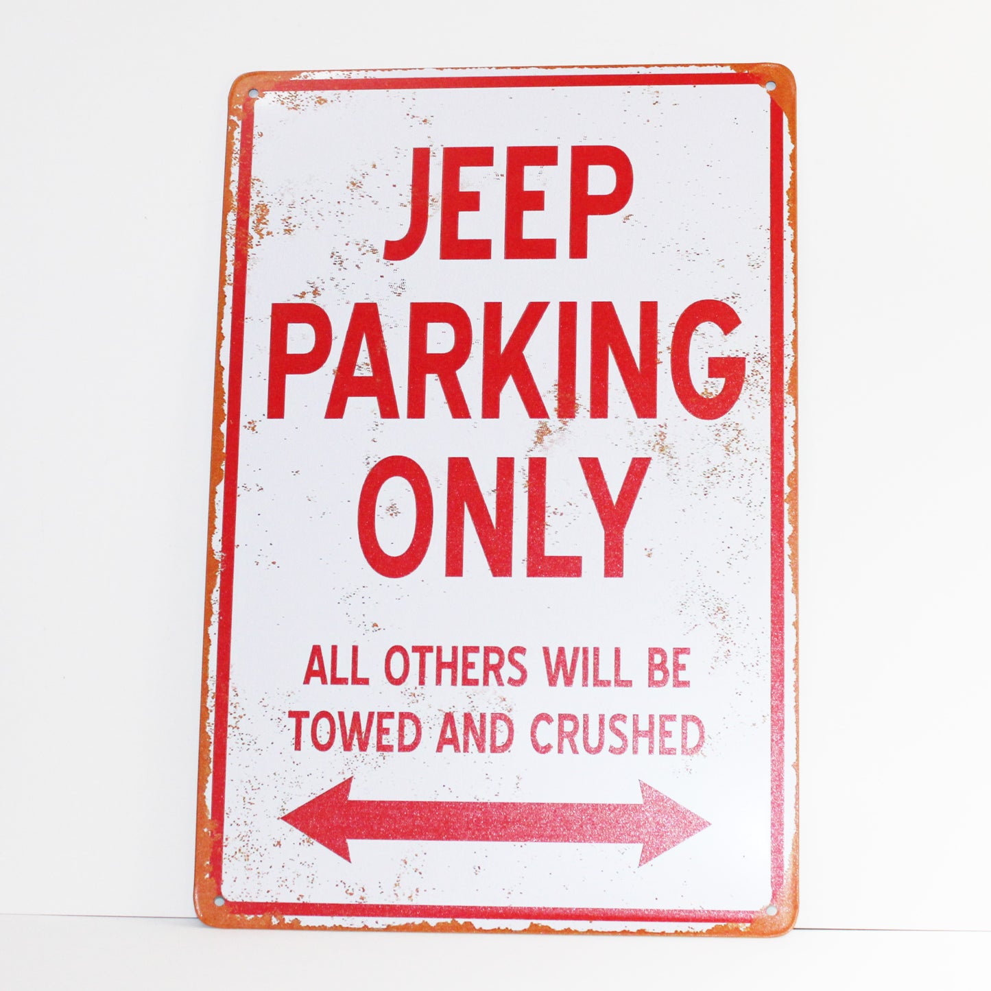 Jeep Parking Only Vintage Sign