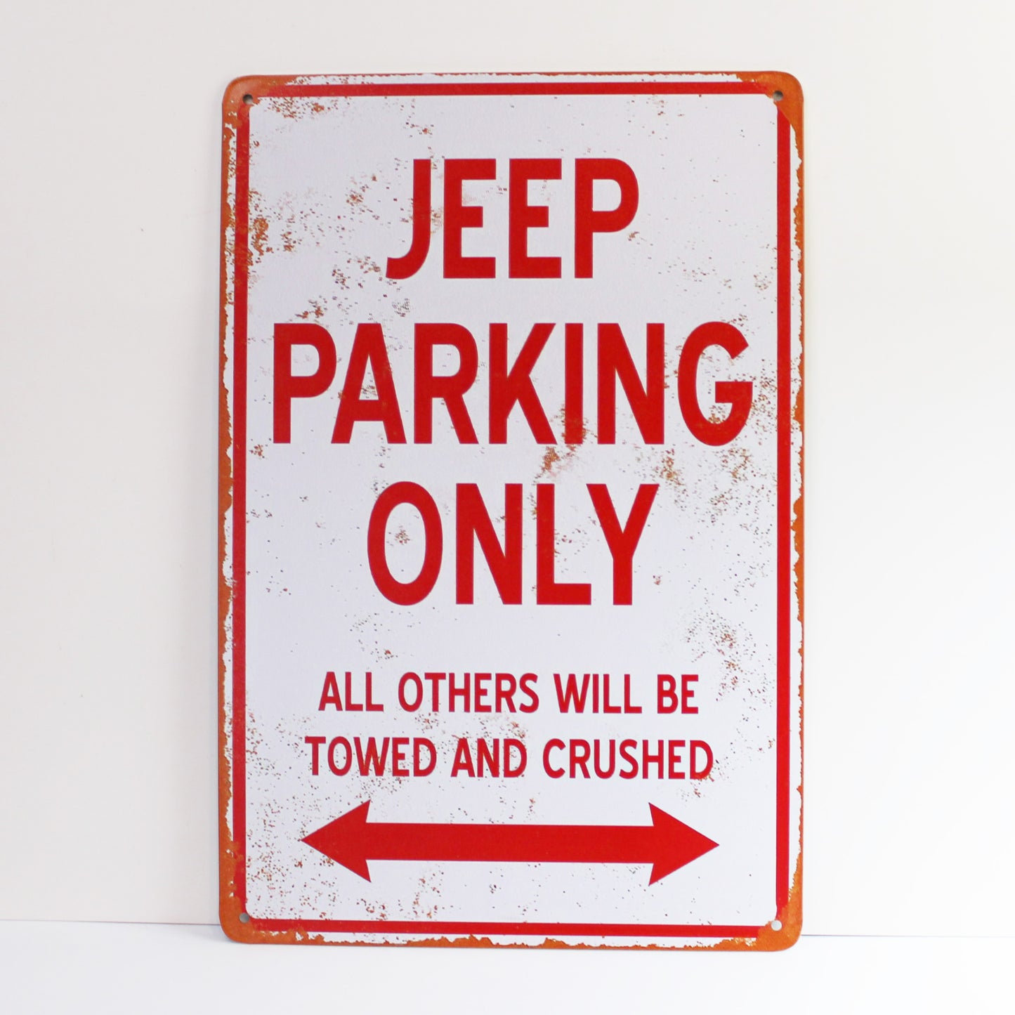 Jeep Parking Only Vintage Sign