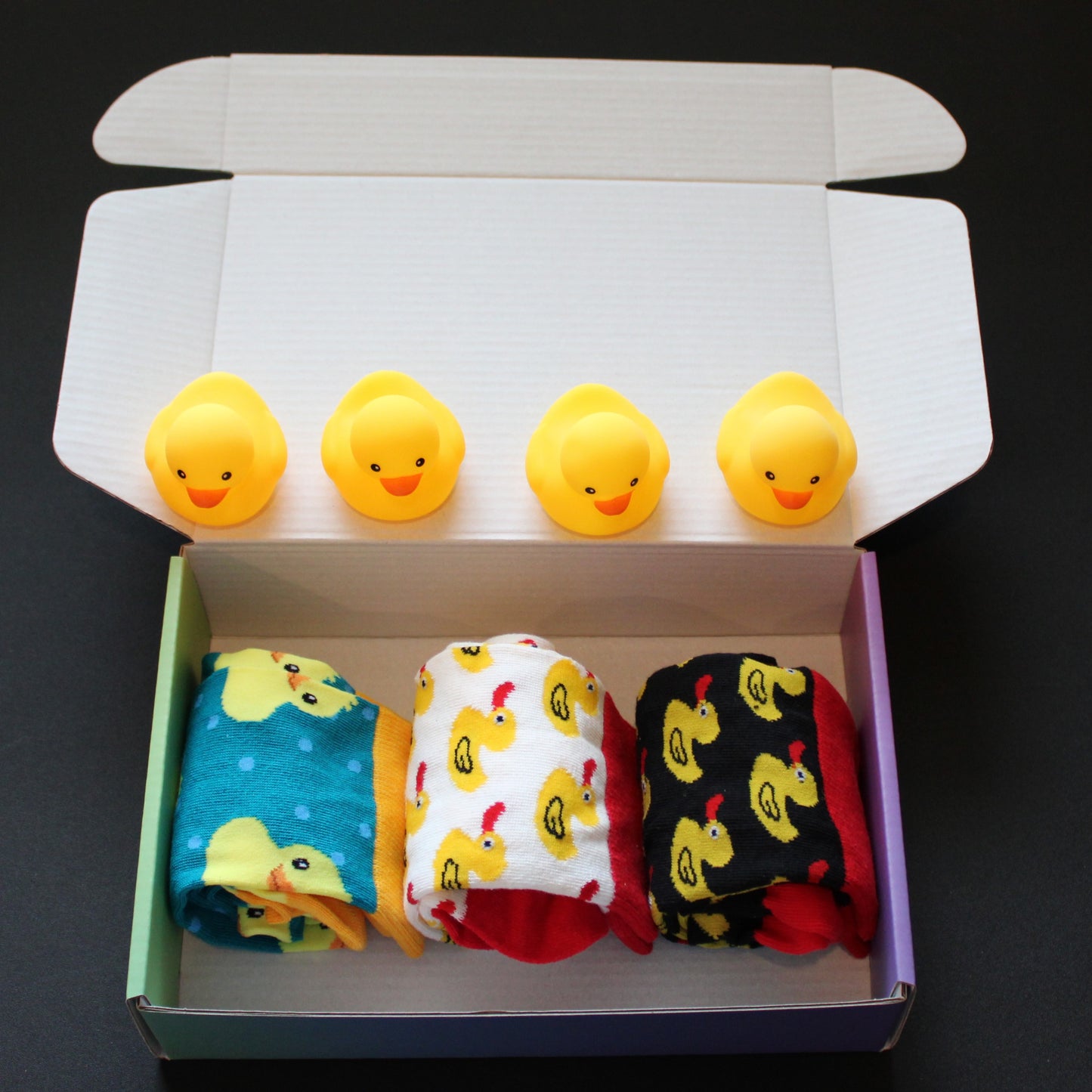 Rubber Duck Sock Set with Bonus Ducks