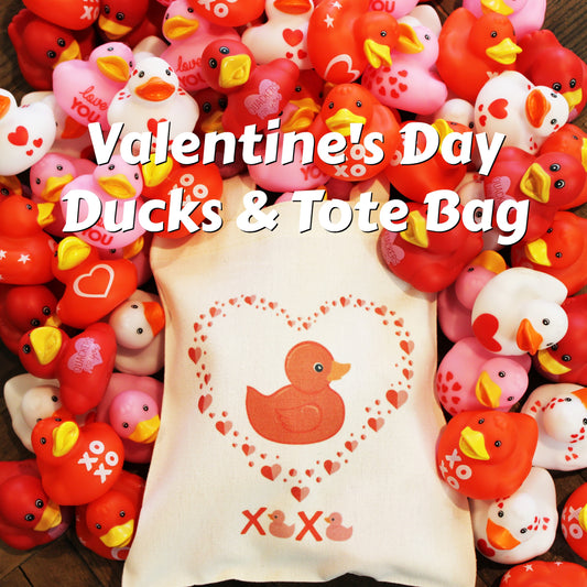 Valentine's Day Ducks & Tote Bag (Small)
