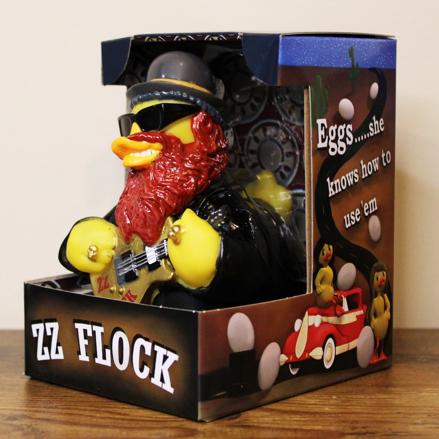 ZZ Flock Rubber Duck - "Sharp-Dressed" Limited Edition by CelebriDucks