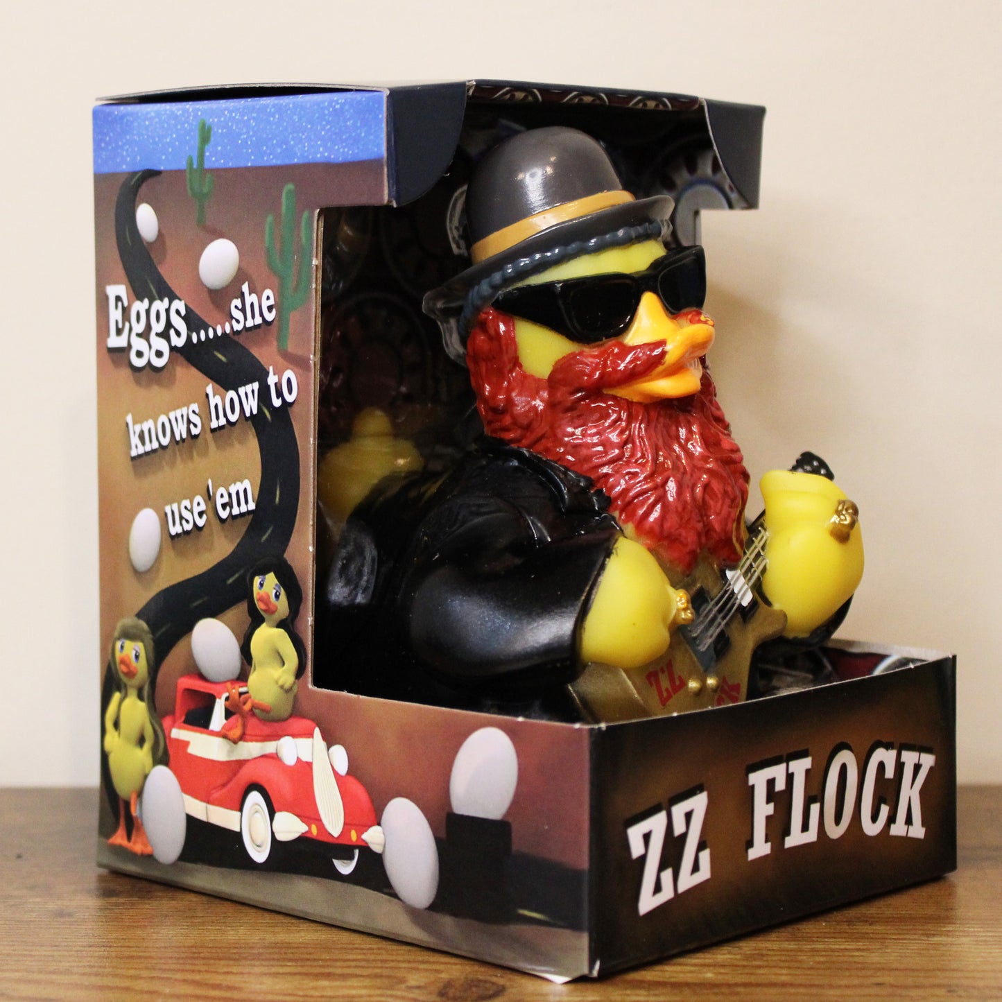 ZZ Flock Rubber Duck - "Sharp-Dressed" Limited Edition by CelebriDucks